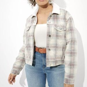 AE Striped Bomber Jacket